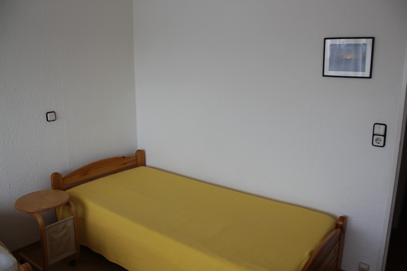 Das Schlafzimmer unserer 2(/3)-Zimmer-Ferienwohnung